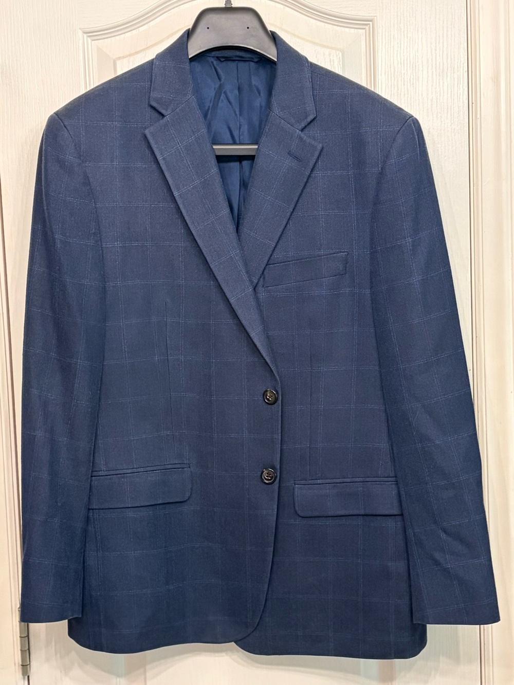 Lauren Ralph Lauren Navy Windowpane Sport Coat